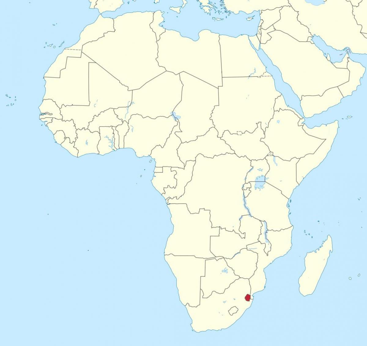 แผนที่ของแอฟริกาสวาซิแลนด์ name